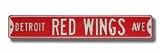 Steel Street Sign: DETROIT RED WINGS AVE
