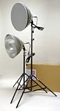 RPS Studio 16in Dual Light Kit w/Stands, Bulbs