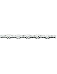 Sterling Silver CZ Bracelet : Length 7 in