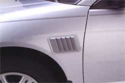 Auto Ventshade Turbo Small Vents - Carbon Fiber Look Turbo Vent Small