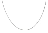 14k White Gold .7mm Wheat Chain Necklace, 18