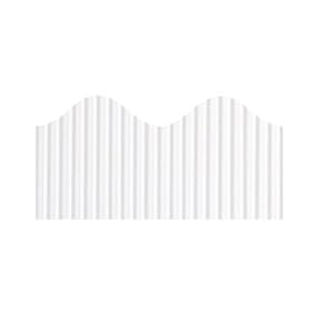Pacon 37016 - Bordette Decorative Border, 2 1/4 x 50' Roll, White-PAC37016