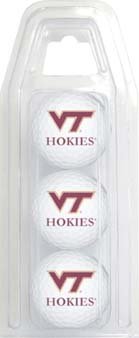 Virginia Tech Hokies Of) Ncaa 15 Golf Ball Pack