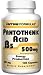 vitamin b5 - JARROW, Pantothenic Acid 500 - 100 CAPS