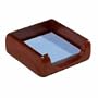 Note Holder, Holds 3" x 3" Note Paper, Solid Wood, Mahogany (ROL23300)