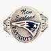 NFL New England Patriots Sculpted Pewter Ring Size 10
