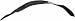 97-06 FORD ECONOLINE VAN e150 e250 e350 e450 FRONT SPLASH SHIELD LH (DRIVER SIDE) VAN, FENDER LINER (1997 97 1998 98 1999 99 2000 00 2001 01 2002 02 2003 03 2004 04 2005 05 2006 06) F222110 F7UZ16103A Image