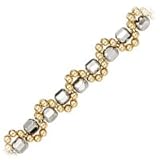 14kt. Two Tone Gold, 10 Bead Anklet