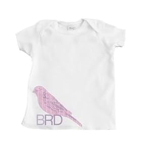 Bird Design Girl's Infant T-Shirt (White)