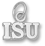 Iowa State Cyclones ISU 3/16 Charm - Sterling Silver Jewelry