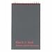 Headbound Twinwire Notebook, Legal Ruled, Black, 5 x 8 JDKE67016