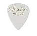 Fender 351 Classic Celluloid Guitar Picks, 12 Pack, White, Medium