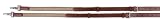 Henri de Rivel Side Reins - Leather With Elastic Insert - Havana