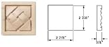 Hafele Basket Weave Onlays (198.11.600) 3/4 x 2-7/8 x 2-7/8, Cherry