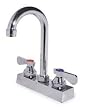 Trident 2HYG7 Bar Faucet, 2H Lever, Chrome, Deck Mounting