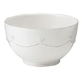 Berry and Thread Round Cereal / Ice Cream Bowl by Juliska - Whitewash