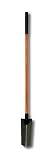Nupla NC-SS14LPY Power Pylon Drain Spade with Heavy-Duty 14 Gauge Solid Back Blade and Butt Grip, 48" Solid Long Handle