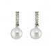 14K .15 CTW Cultured (Akoya) Pearl & Diamond Earrings