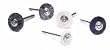 MOUNTED WHEEL BRUSH 3/4" DIAMETER SOFT 3/32" MANDREL DOUBLE SECTION BOX OF 12