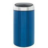 Brabantia Touch Bin De Luxe, Cobalt Blue, 45L (12 Gallons)