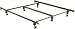 Queen Insta-Matic Bed Frame w/Carpet Rollers