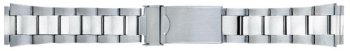 TX468W Timex watchband Center Safety Clasp 18 22mm Silver Tone Adjustable