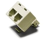 Recoton T25   Modular Duplex Jack, Ivory