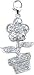 Flower Pot, 14K Gold Diamond Charm