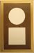 Gold CD Frame/Brown Matte