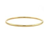 18k Yellow Gold 2.9mm Slip-On Bangle - 7 Inch - JewelryWeb