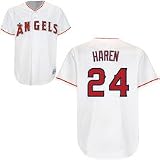 MLB Men's Los Angeles Angels Of Anaheim Dan Haren White Home Short Sleeve 6 Button Synthetic Replica Baseball Jersey Big & Tall Spring 2012  (White, XXXX-Large)