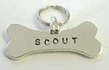 Sterling Silver Bone ID Tag (Horizontal) - Small