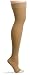 Truform 20-30 Thigh High Style Open-Toe with Silicone Stay-up top, Beige, Large