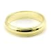 14K Yellow Gold Wedding Bands 4mm halfround edge