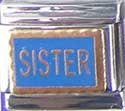 Clearly Charming Sister Italian Charm