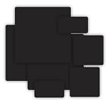 Grafix Medium Weight Chipboard Sheets, Assorted Sizes Black 6/Package