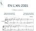 Partition : En l'an 2001 - Piano et paroles
