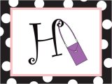Wellspring Chic Chat Alphabet Initial Note Cards: 8 Cards and Envelopes, H