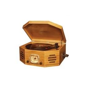 Crosley CR70-OA Broadcaster Entertainment Center- Oak