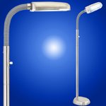BlueMax 42w Nickel Dimmable Floor Lamp by BlueMax
