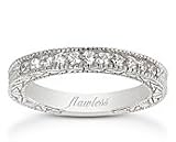 Platinum Antique Diamond Wedding Band (.28 ct. tw.)