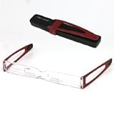 エッシェンバッハ clip & read ダークレッド 1.5度～2.5度[老眼鏡][シニアグラス][リーディンググラス]◆+2.5