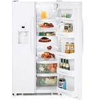 GE GSH25JFTCC 25.0 cu. ft. Side-by-Side Refrigerator with 3 Glass Shelves, Gallon Door Storage, 2 Stack Drawer System and External Water/Ice Dispenser & Temperature Controls: Bisque