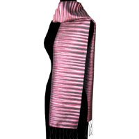 Silk shawl, 'Hypnotic Red'