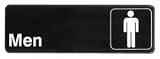 3''x9'' Restaurant Sign, Black, Men