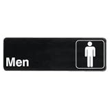 3''x9'' Restaurant Sign, Black, Men