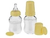 Medela Glass Breastmilk 4oz Bottle Set 2-pack (Wide Base Nipples)