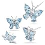 0.15 Ct Diamonds & 5.44 Cts Aquamarine Set in 14K White Gold