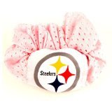 Pittsburgh Steelers NFL Jersey Hair Scrunchie (Pink)