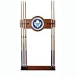 NHL Toronto Maple Leafs 2 piece Wood and Mirror Wall Cue Rack